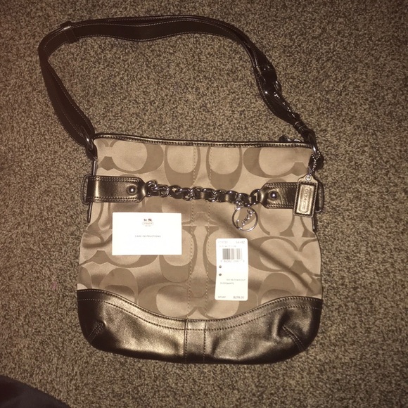 Tan coach bag - Picture 1 of 2